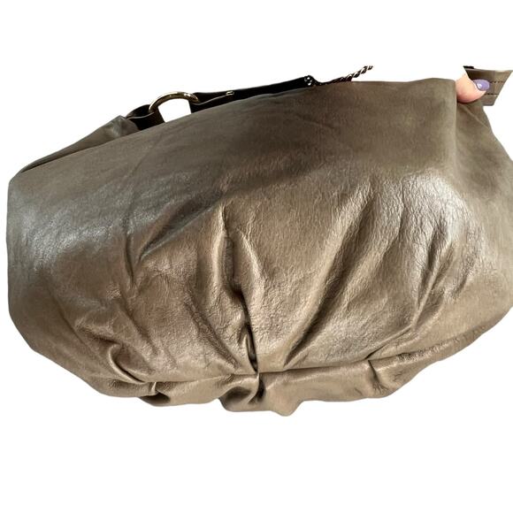 Vintage Letisse Shoulder Hobo Bag Womens Brown Genuine Leather Purse Classic - Picture 5 of 14